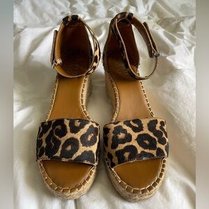Franco Sarto Clemens Animal Print Espadrille Sandals